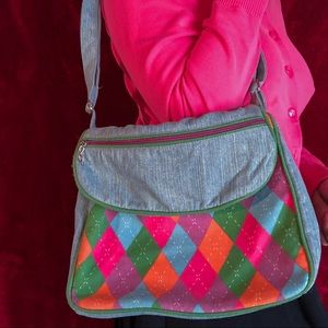 argyle denim bag!